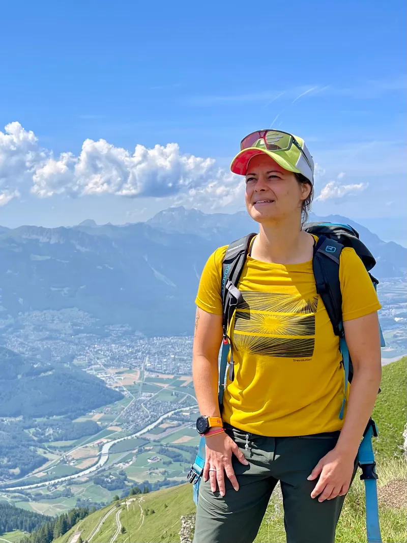 Anne-Catherine en montagne